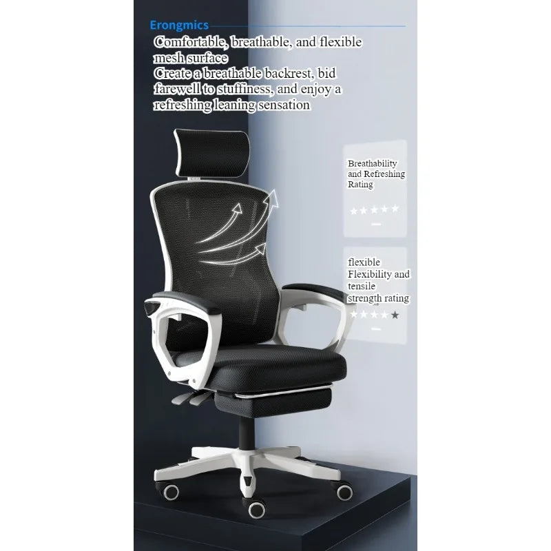 Study Chair Sedentary Computer Chair Home Comfort Office Chair Study Desk Student Chair Backrest Ergonomic Chair