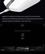 g102 Logitech G102/g203/g402 Logitech G102 Wired Gaming Mouse, Adjustable 200-8000 DPI, Comfort Grip, RGB Backlit for PC Laptops