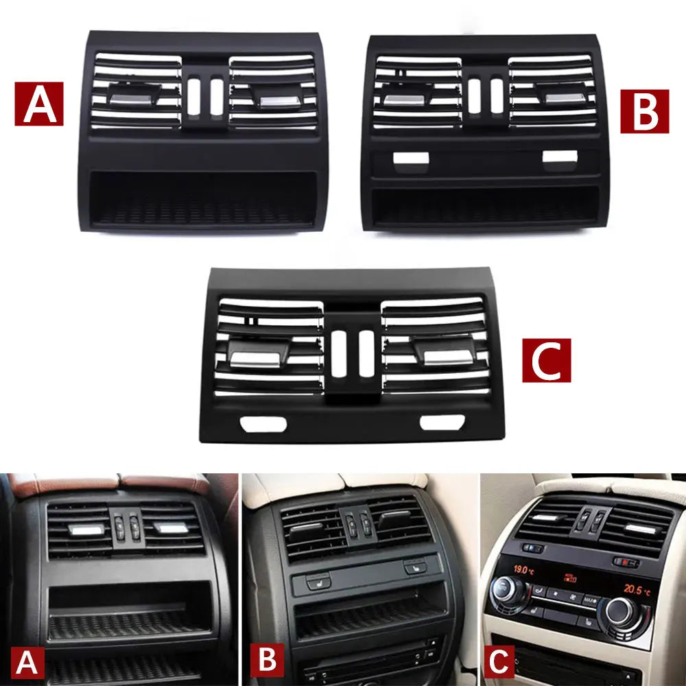 LHD RHD Car Front Rear Air Conditioning Chromed AC Vent Grille Outlet Cover Panel For BMW 5 Series F10 F11 F18 520i 523i 525i