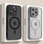 Luxury Matte Armor For Magsafe Magnetic Wireless Charging Case For iPhone 11 12 13 14 15 16 17 Air Pro Max Plus Shockproof Cover