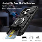 Case For Samsung S24 S23 Ultra Plus FE A14  A15 25 35 55 Magnetic Rotated Ring Kickstand Heavy Duty Drop Protection Wallet Cover