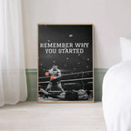 1pc Boxer Mike Tyson M-Muhammad Ali Motivational Quote Posters Retro Kraft Paper Sticker DIY Room Bar Cafe Wall Painting