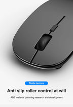 Wireless Mouse Dual Modes Bluetooth-compatibl 2.4G Portable Office Mouse for Laptop Notebook PC MacBook Battery Gaming Mouse