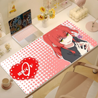 Anime B-Bocchi The Rock! Mouse Pad Large Cute Non-slip Lockedge Desktop Computer Desk Mat Keyboard MousePad Office Gamer Student