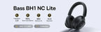 Baseus EH10 NC ANC Wireless Headphones 45dB Adaptive Hybrid Noise Cancelling Headsets Hi-Res LDAC Headphone Bluetooth 6.0 80Hrs