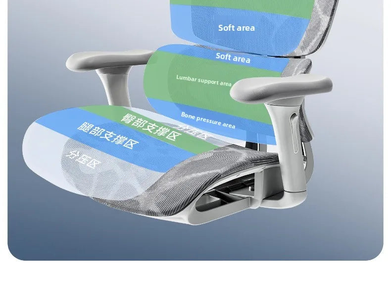 Stable Durable Ergonomic chair, computer chair, office chair, reclining dual-purpose office rotating chair, e-sports chair