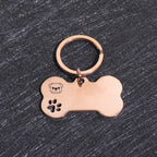 Custom Name Dog Tags Personalized Text Dog ID Tag Bone Shaped Stainless Steel Laser Engraving Anti-lost Customized Pets ID Tag