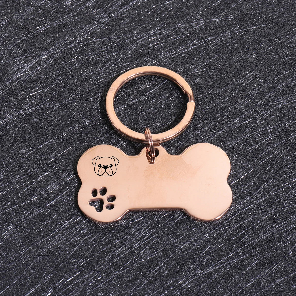 Custom Name Dog Tags Personalized Text Dog ID Tag Bone Shaped Stainless Steel Laser Engraving Anti-lost Customized Pets ID Tag