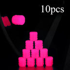 10pcs Luminous Valve Stem Cap Universal Car Decor