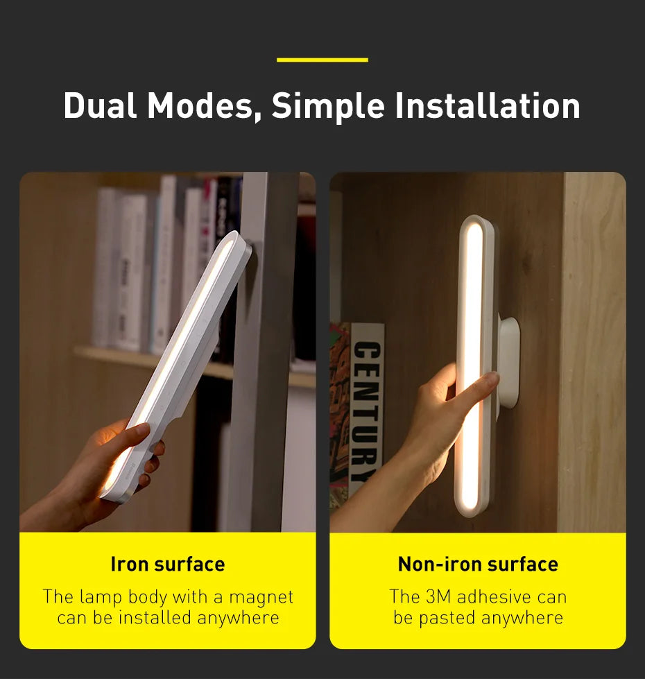 Baseus Desk Light Magnetic Hanging Table Lamp Rechargeable LED Stepless Dimming Desk Lamp Read Study Work Eye Protection Light