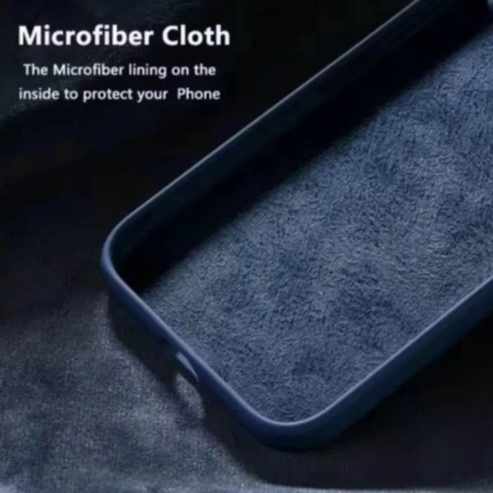 Fashion Original Liquid Silicone Skin Feel Soft Case For IPhone 18 Pro 17 Air 16 15 14 Plus 13 Pro Max Full-pack Anti-Drop Cover