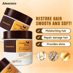 Amococo 2pcs Hair Mask 200g Each Protein Collagen Hair Mask for Dry Hair Deep Conditioning Moisturizing Hair Treatment Mask Nourishing Hair Care Mask for Women Salon Hair Care