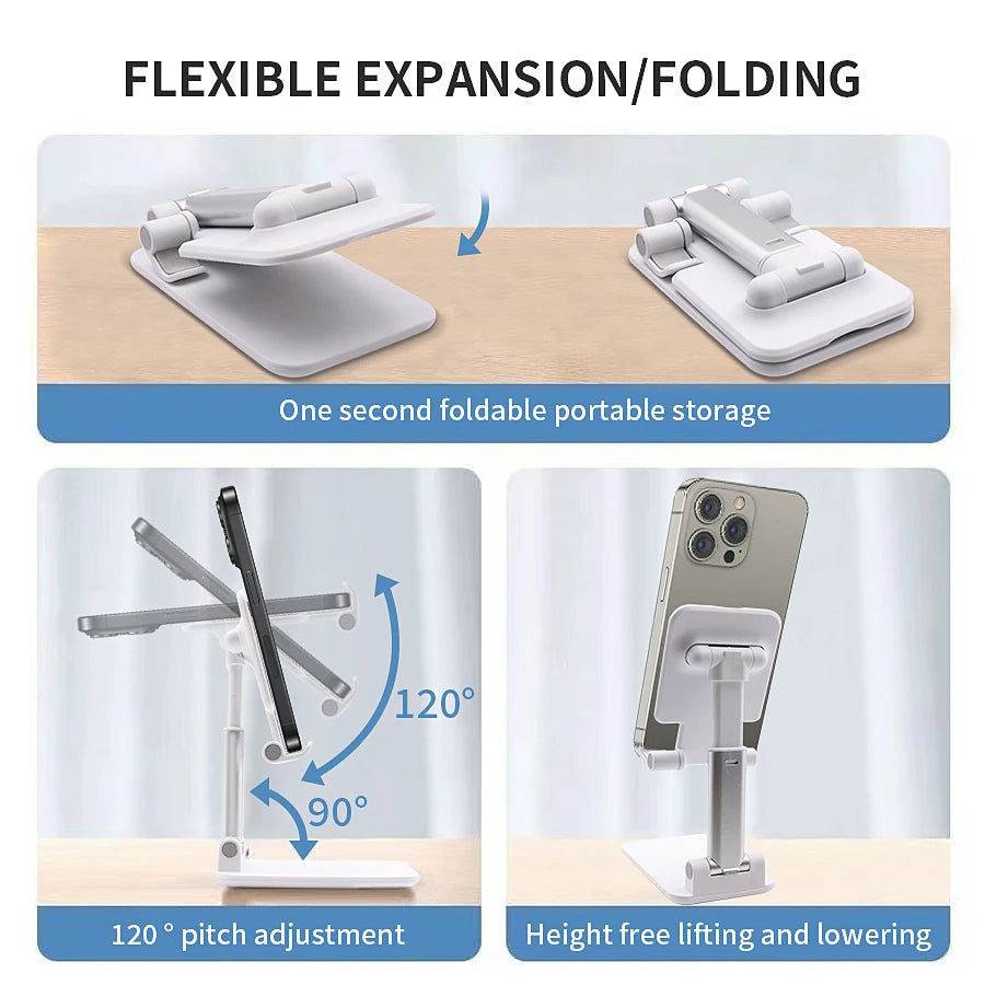 Flexible Desktop Phone & Tablet Stand | Adjustable Lazy Bracket for iPhone & Samsung