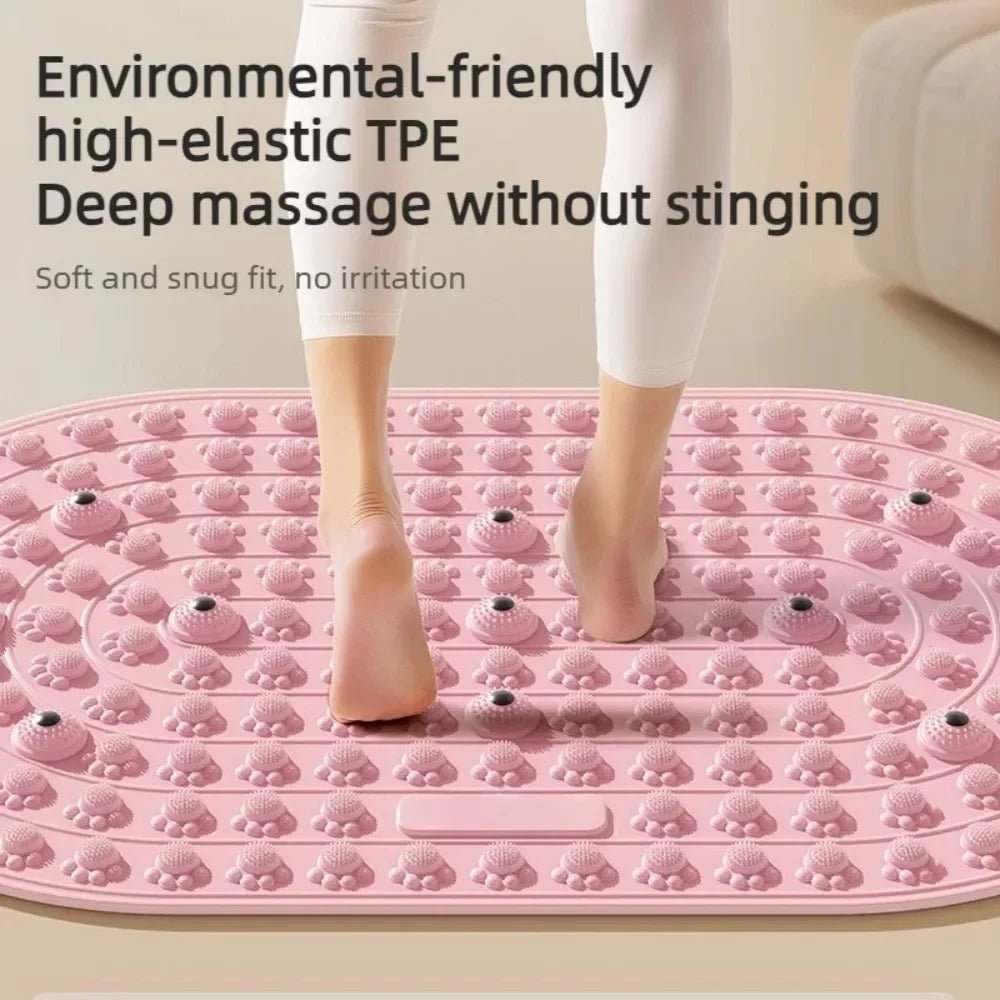Magnetic Foot Massage Mat Silicone Acupressure Pad Pain Relief Circulation Relaxation Exercise Plantar Foot Care Tools