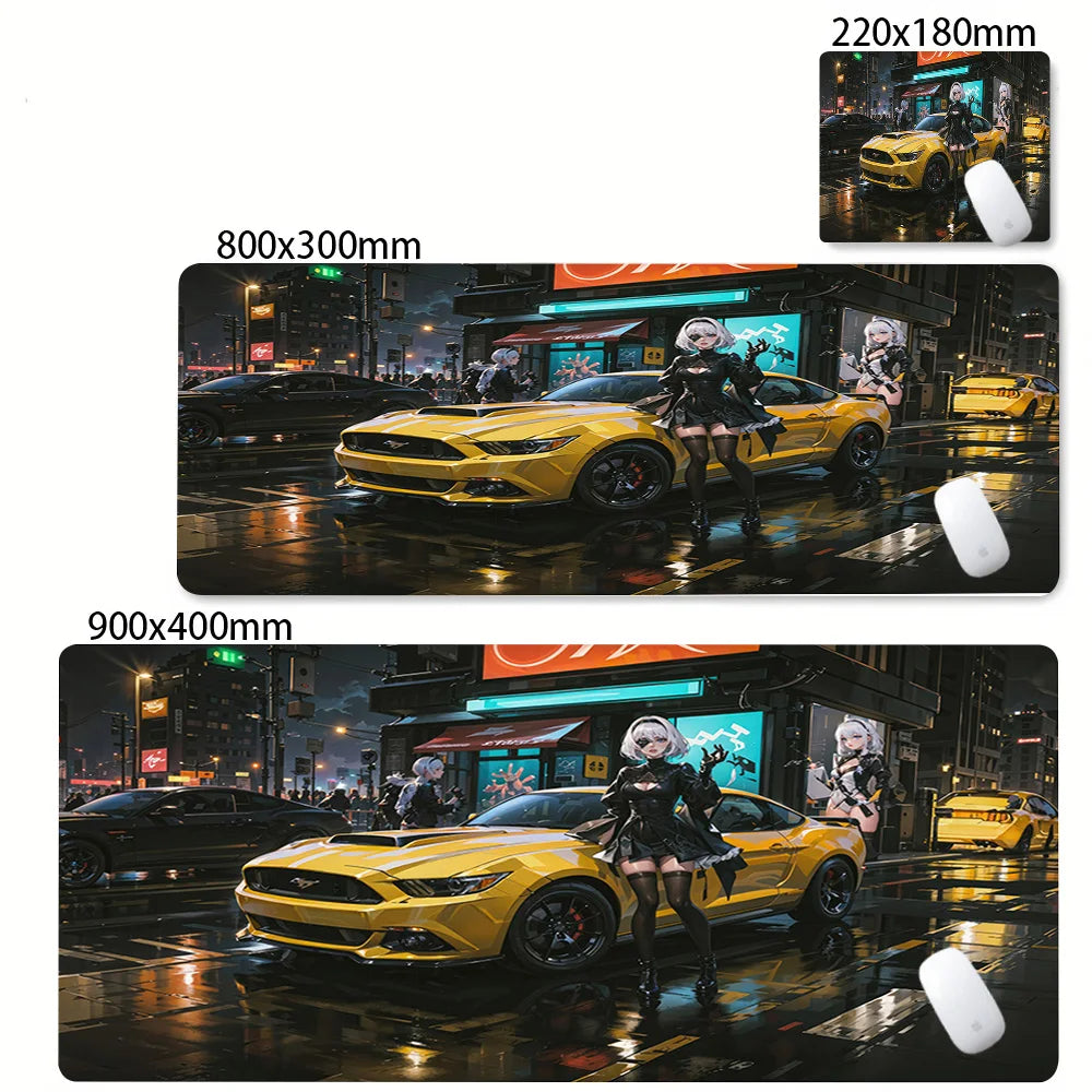 NieR Automata Kawaii Mouse Pad Gaming Accessories Keyboard Desk Mat Computer Deskmat Pc Gamer Mats Anime Sexy Girl Mousepad Xxl