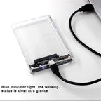 USB 3.0 HDD Enclosure 2.5inch SATA SSD Hard Drive Case with 5Gbps Transfer Speed Mobile External Housing Harddisk Boxs Cable