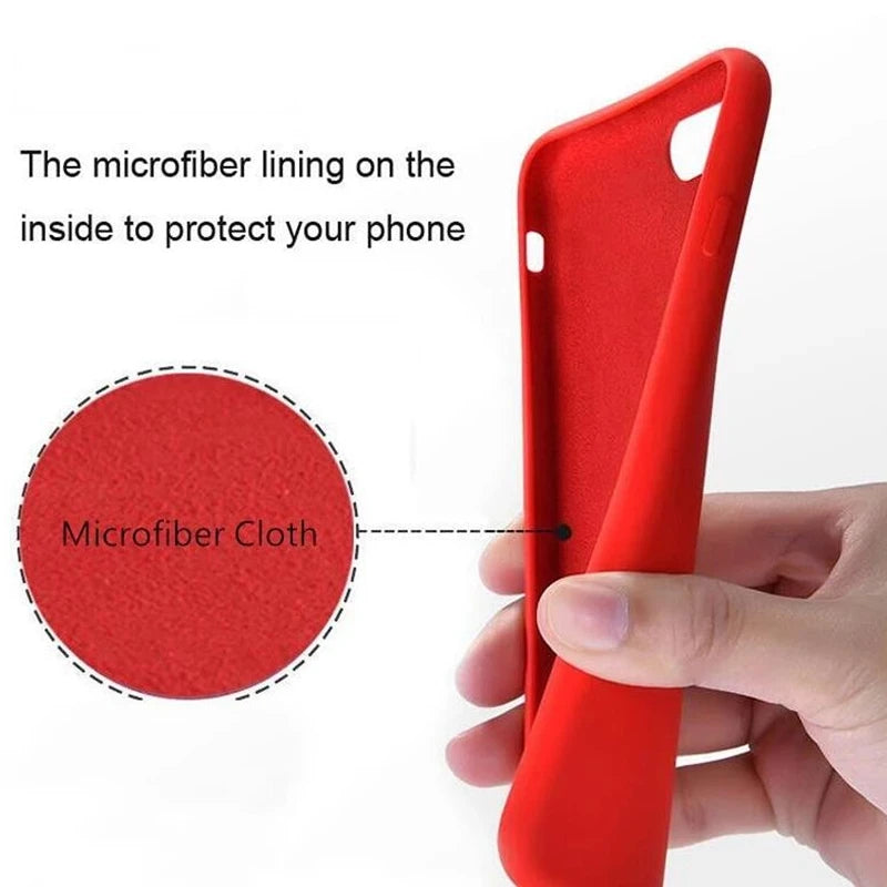 Luxury for Color Matte Case for iPhone 18 17 16 15 14 13 Pro Max 18 17 16 15 14 13 Soft Liquid Silicone Ultra Slim Cover