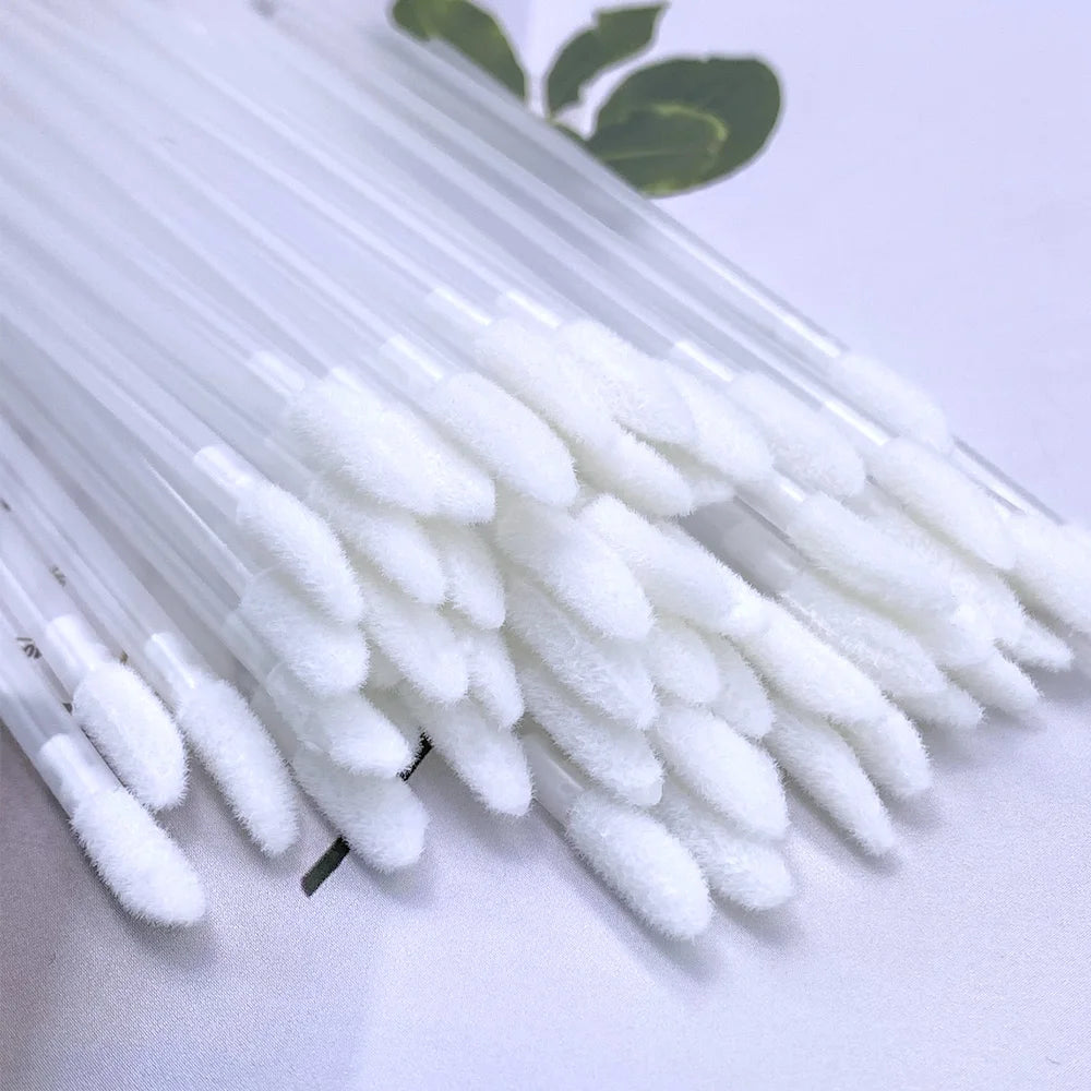 100Pcs Disposable Lip Brush Eyelash Extension Makeup Brushes Lash Extension Mascara Applicator Lipstick Wands Cosmetic Tools