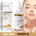Turmeric Face Serum Shrink Pore Essence Repair Melanin Brighten Moisturizing Nourish Cur-cumin Oil Fade Dark Spot Skin Care