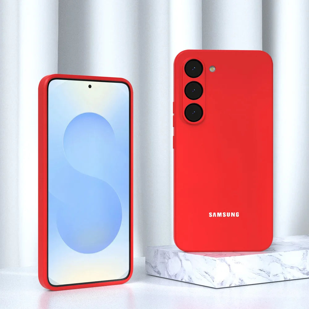 Original For Samsung S26 S25 S24 Case Soft Liquid Silicone Phone Back Cover For Galaxy S26 S25 S24 S23 S22 S21 Plus Ultra FE