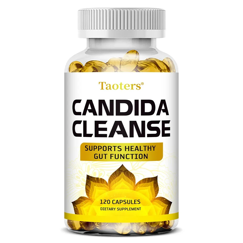 Candida Cleanse - Liver Cleansing, Detoxifying, Supports Intestinal Health, Cleansing Colon, Boosting Energy, 120 Capsules