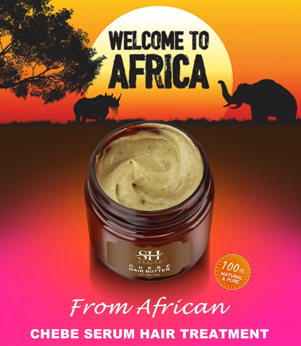 Africa Crazy Chebe Hair Butter Traction Alopecia Anti-break Hair Growth Products Moisturize Repair Dry Hair Mask Beauty Health