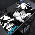 Anime Mask Girl Mouse Pad YUki Aim Gaming Speed Mouse Mat Game Premium Mousepad Gamer E-Sports Desk Mat Computer Keyboard Mats