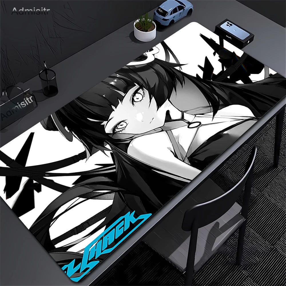 Anime Mask Girl Mouse Pad YUki Aim Gaming Speed Mouse Mat Game Premium Mousepad Gamer E-Sports Desk Mat Computer Keyboard Mats