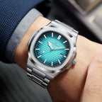 2026 New Luxury Military Man Watch Square Waterproof Luminous Date Week Men Watch Stainless Steel Quartz Men's Watches Reloj+box