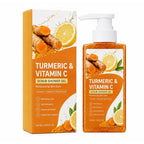 Turmeric Orange Vitamin C Body Wash Fresh Fragrance Shower Gel Moisturizing Brightening Exfoliating Deep Cleaning Smooth Skin