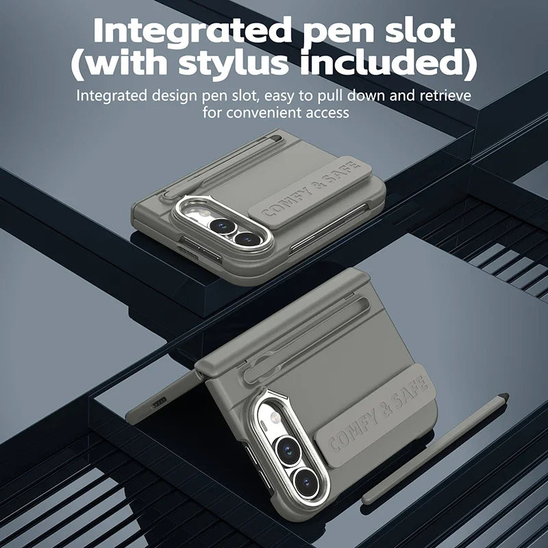 Matte PC Case for iPhone Duo with Wrist Strap Stylus and Kickstand
