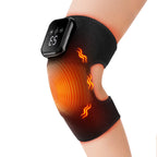 Electric Heating Shoulder Knee Massager with 3 Levels Vibration Muscle Relax Belt for Arm Enlarge Size for Shoulder