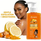 Turmeric Orange Vitamin C Body Wash Fresh Fragrance Shower Gel Moisturizing Brightening Exfoliating Deep Cleaning Smooth Skin