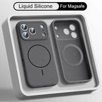 Magnetic Original Liquid Silicone For Magsafe Phone Case For iPhone 18 17 16 15 14 13 Pro Max 16 Plus 17Air Skin Feel Soft Cover