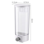 Kitchen Storage Food Organizer Wall Mounted Dry Food Cereal Dispenser Snack Grain Plastic Storage Container Box Rack for Home