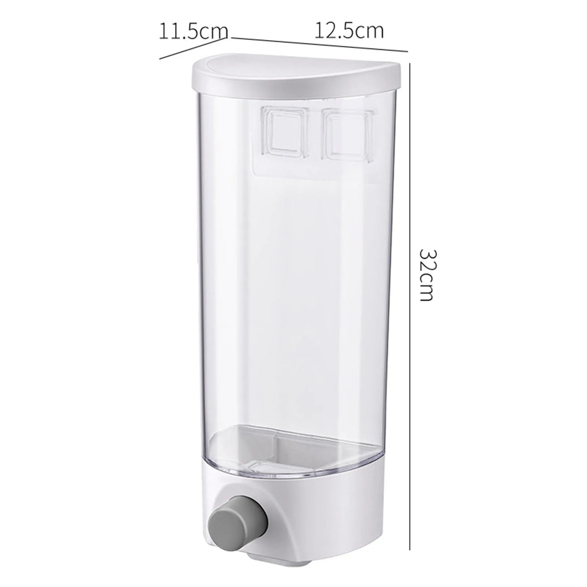 Kitchen Storage Food Organizer Wall Mounted Dry Food Cereal Dispenser Snack Grain Plastic Storage Container Box Rack for Home