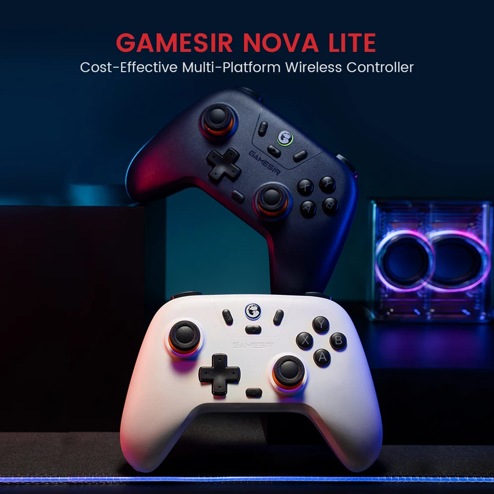 GameSir Nova Lite Wireless Gamepad, Bluetooth Gaming Controller with Hall Effect for Switch, Android, iOS, PC, Steam Games