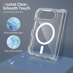 Strong Magnetic For Magsafe Case For iPhone DUO 18 Fold iPhoneDUO iPhone18Fold Clear Hybrid Shockproof Hard Cover Soft Shell