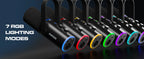 XLR/USB Gaming Microphone Kit: Dynamic PC Mic for Streaming Podcasting,  Mute Button, Reverb Effects, RGB Computer Mic with Arm