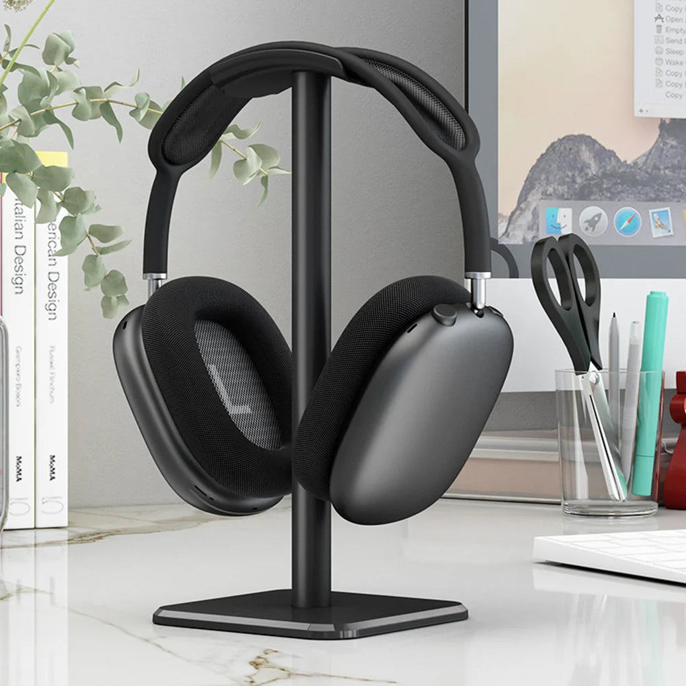 Aluminium Alloy Headphone Stand Holder Rack Space Saving Desktop Organizer Display Earphone Mount Hanger Headset Support Stand