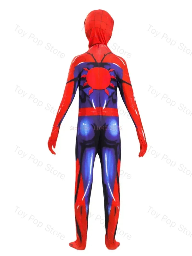 Popular Web Slinger Superhero Zentai Suit Full Coverage Cosplay Bodysuit Halloween Themed Outfit Collectible Attire for Holiday