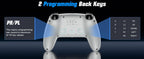 Controller For Playstation 5 PS5/PS5 Pro/Slim/PC,RGB Wireless Gamepad W/Hall Effect Trigger Marco/Turbo Anti-Drift Game Joystick
