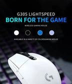 Wireless Gaming Mouse Logitech G305 LIGHTSPEED, 12000 DPI HERO, 6 Buttons, 250hr Battery, 99g, PC Mac Gamers