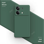Liquid Silicone Cover for Xiaomi Redmi Note13 Note 13R 13 R Pro Plus 13RPro 5G Square Soft Original Mobile Phone Accessorie Case