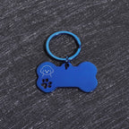 Custom Name Dog Tags Personalized Text Dog ID Tag Bone Shaped Stainless Steel Laser Engraving Anti-lost Customized Pets ID Tag