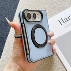 360° Rotating Bracket Magnetic Case For iPhone Duo For Magsafe PU Leather Shockproof Cover Funda