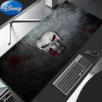 HD Print Anime Mouse Pad Office Computer Gamer Mousepad Laptop P-punisher Keyboard Pad PC Terror Skull Logo Gaming Desk Mice Mat