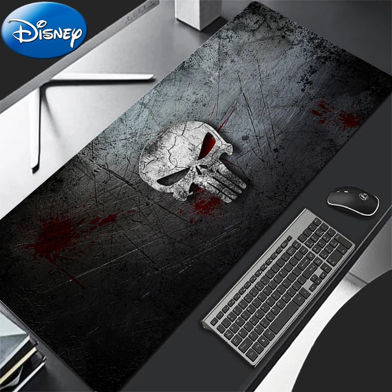 HD Print Anime Mouse Pad Office Computer Gamer Mousepad Laptop P-punisher Keyboard Pad PC Terror Skull Logo Gaming Desk Mice Mat