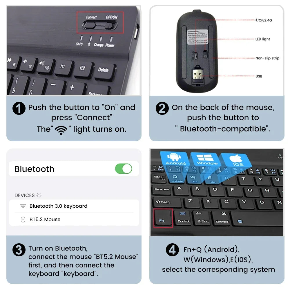Case for Xiaomi Pad 7 /8 11.2" Bluetooth Keyboard Case for Xiaomi Pad 7/8 Pro 11.2" Wireless Bluetooth Removable Keyboard Case