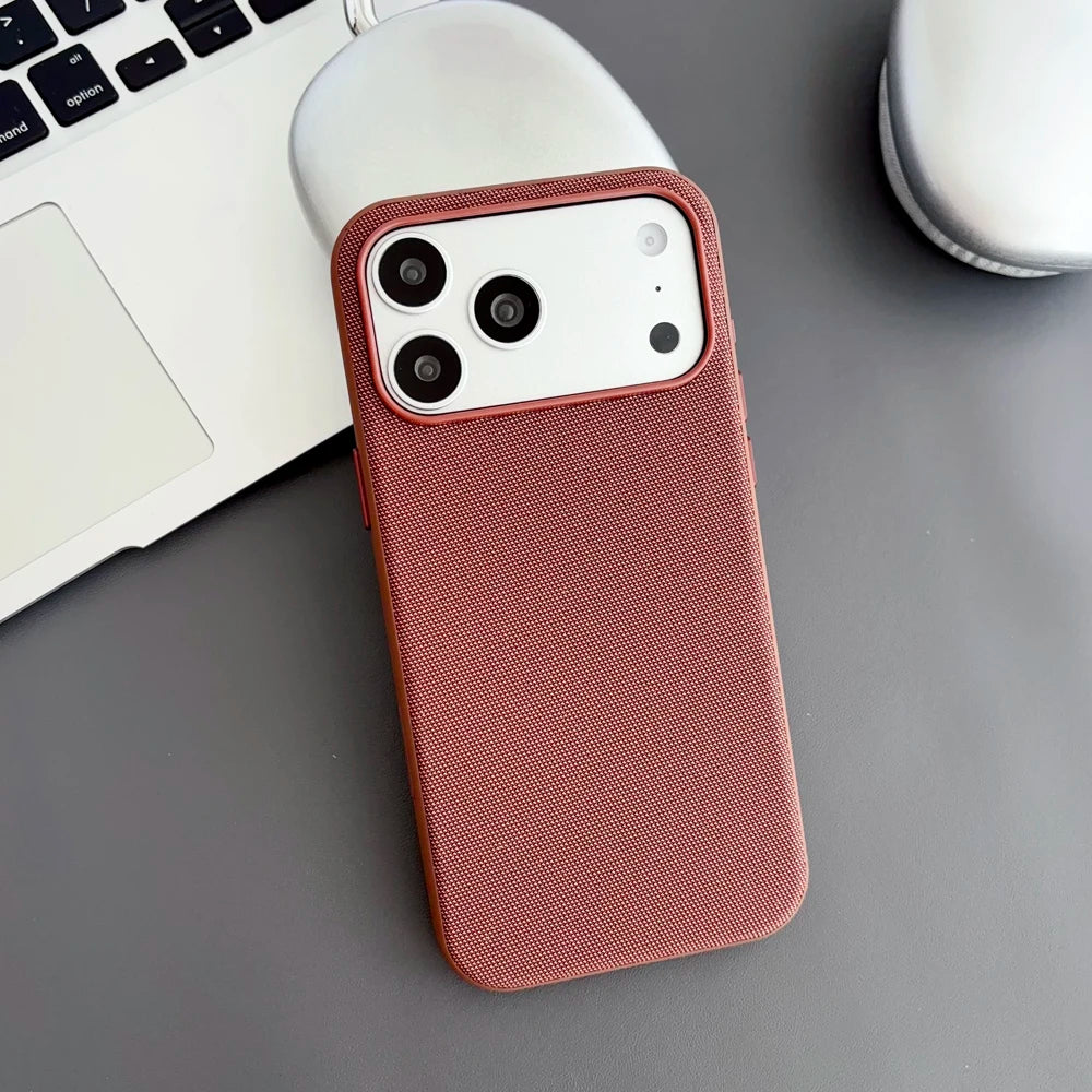 Magnetic TechWoven Case For iPhone 18 17 Pro Max 16 15 14 Plus For Magsafe Wireless Charging Technology Woven Shockproof Cover